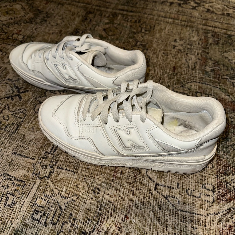 New Balance White Athletic Sneakers